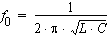 1/(2*pi*sqrt(LC))